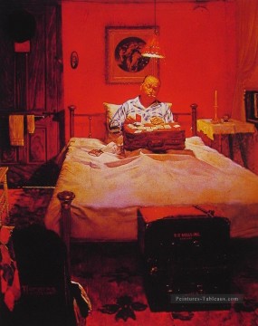 solitario 1950 Norman Rockwell Pinturas al óleo